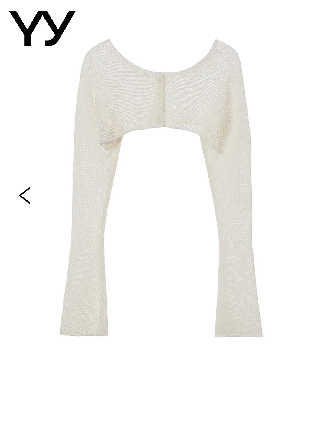 CROPPED BOLERO CARDIGAN IVORY