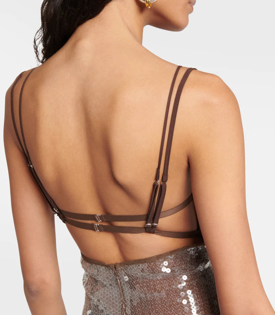 Sequin Dress - Brown