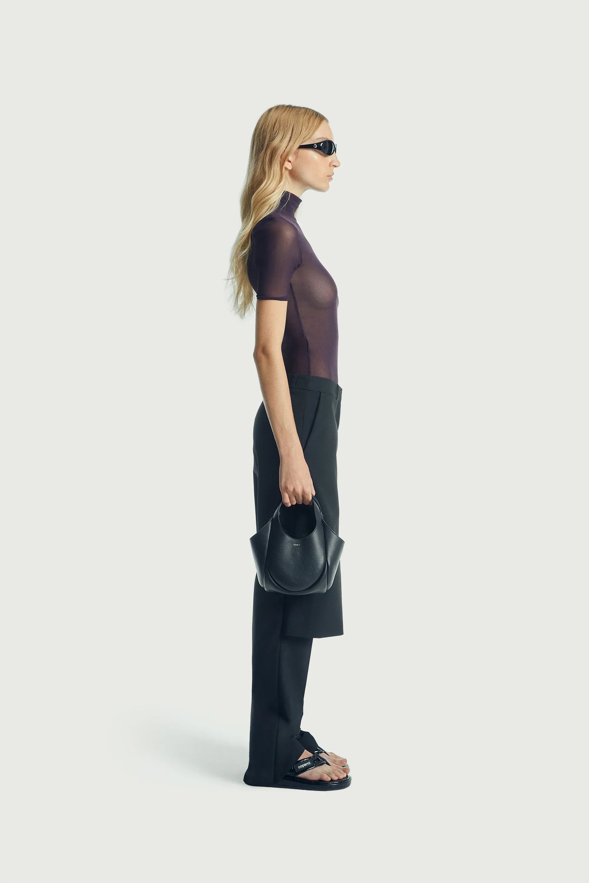 High Neck Fitted Top