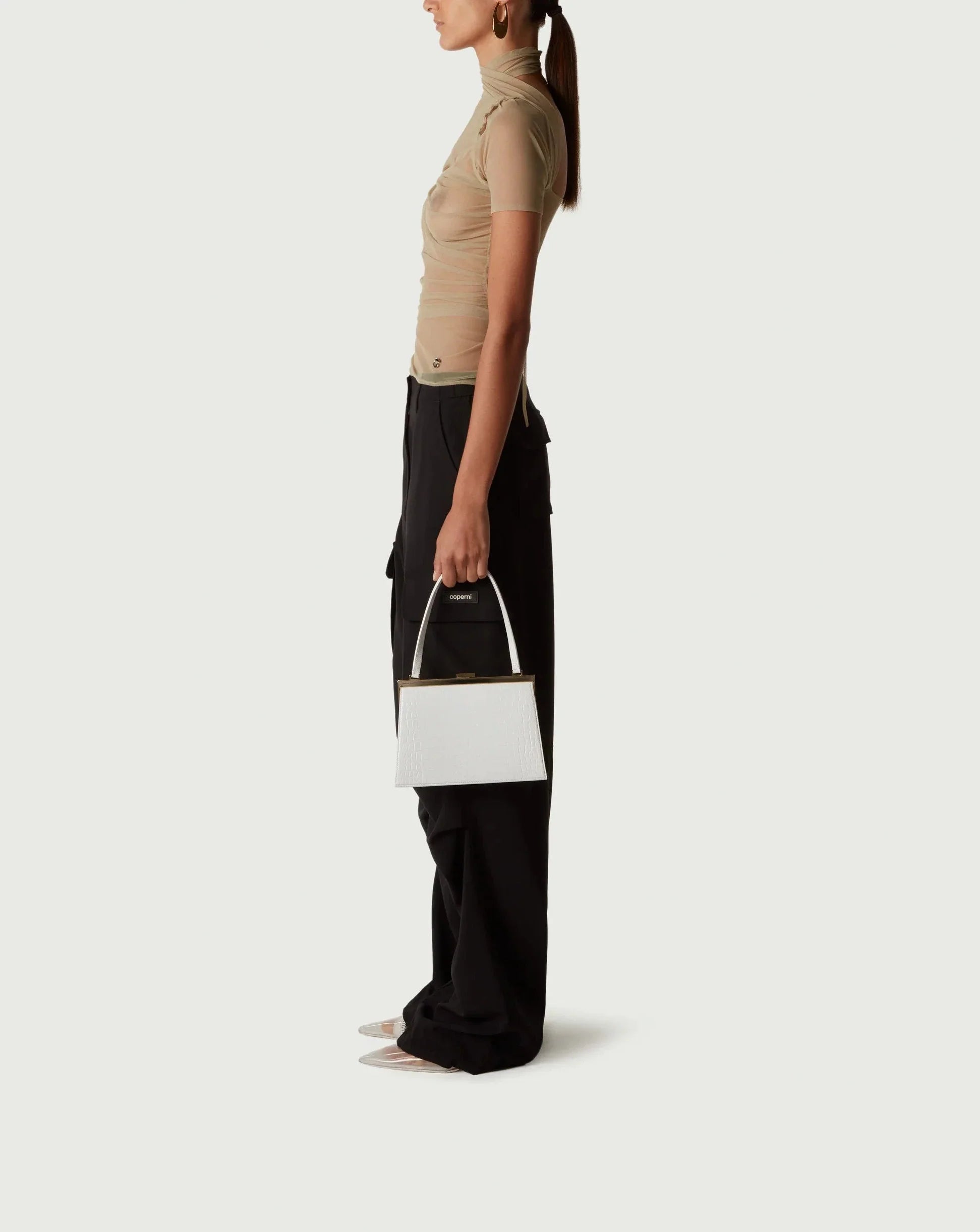 Tailored Wide Leg Cargo Pants