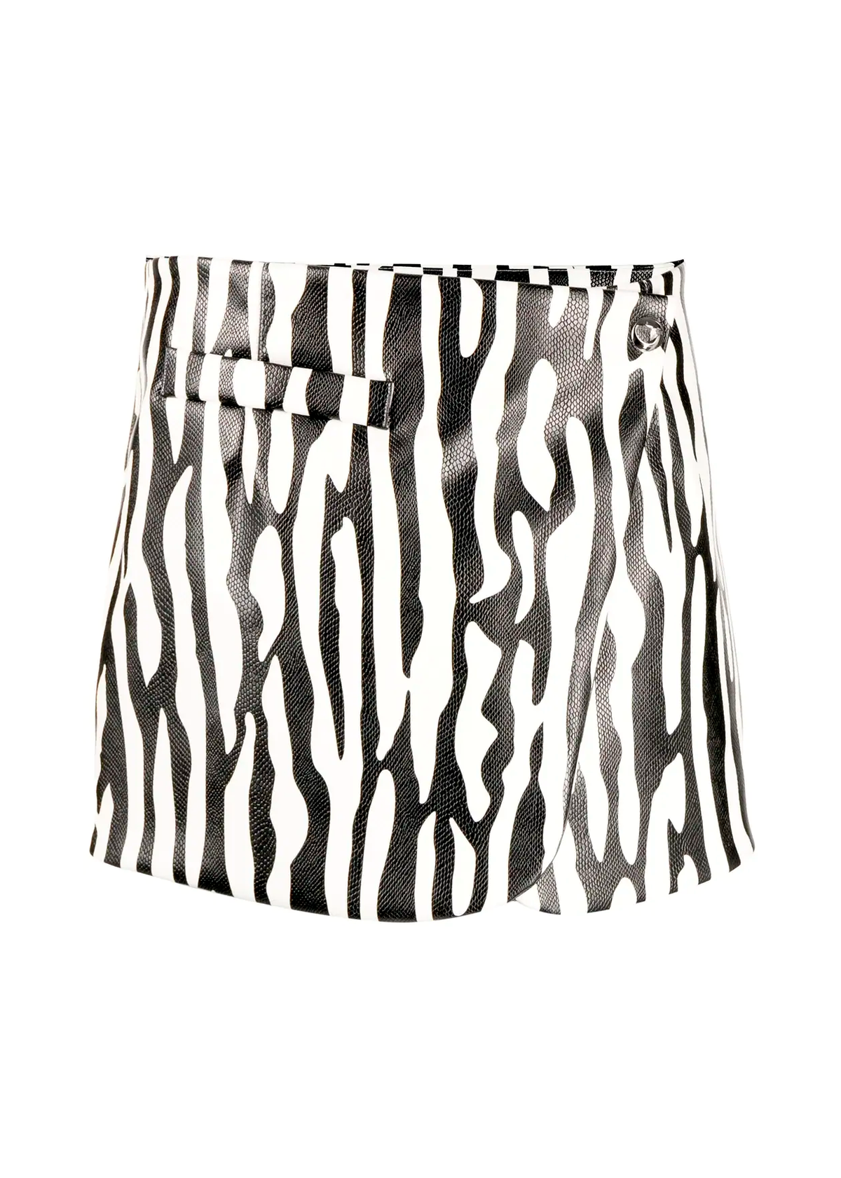 Zebra Print Mini Skirt