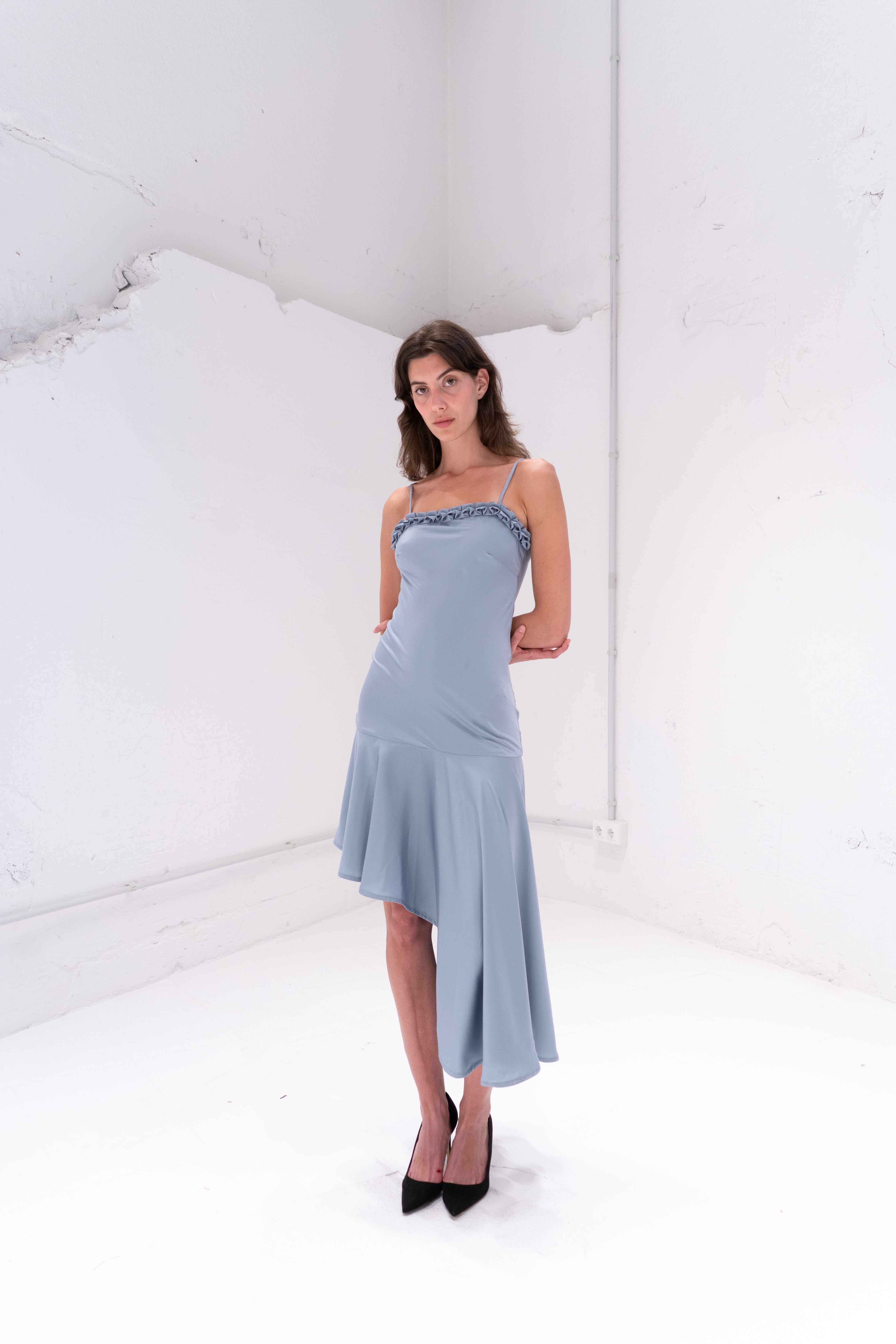 BAZAR DRESS IN GREY