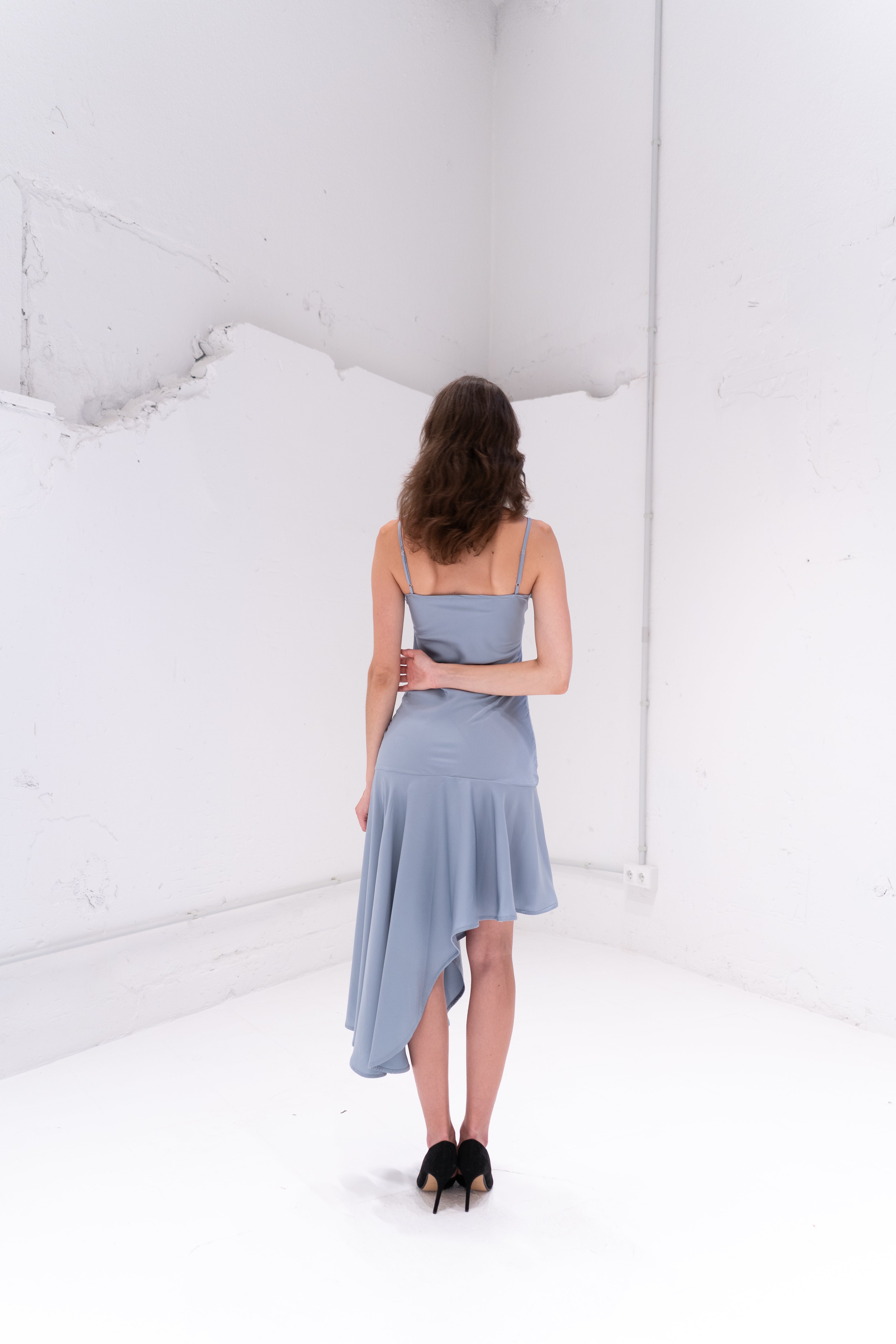 BAZAR DRESS IN GREY