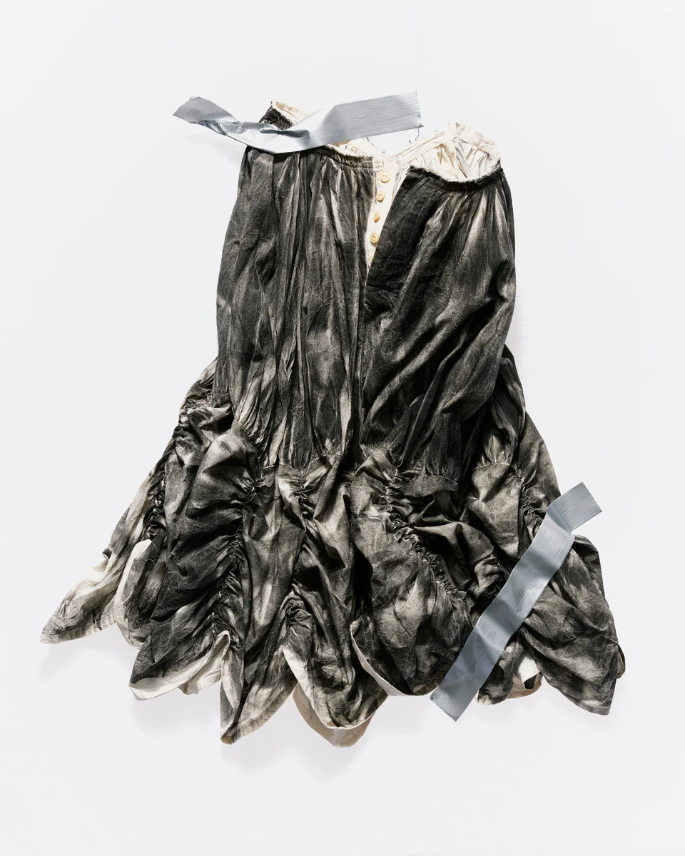 006-C-02 BLACK CURTAIN SKIRT