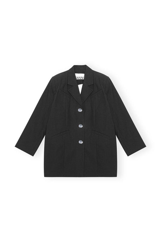 COTTON SUITING OVERSIZED BLAZER