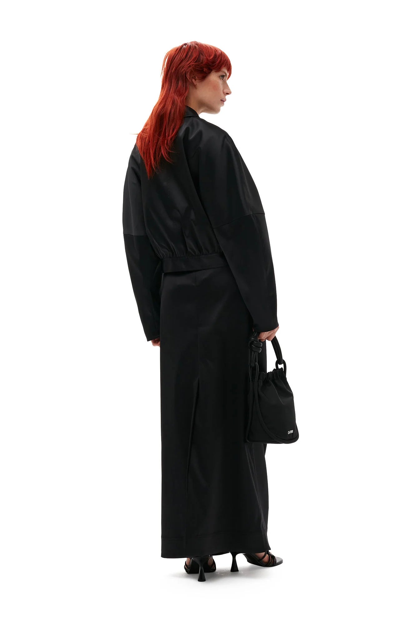 DOUBLE SATIN SHORT JACKET