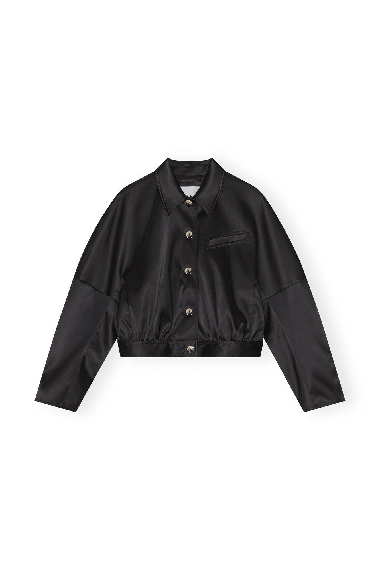 DOUBLE SATIN SHORT JACKET