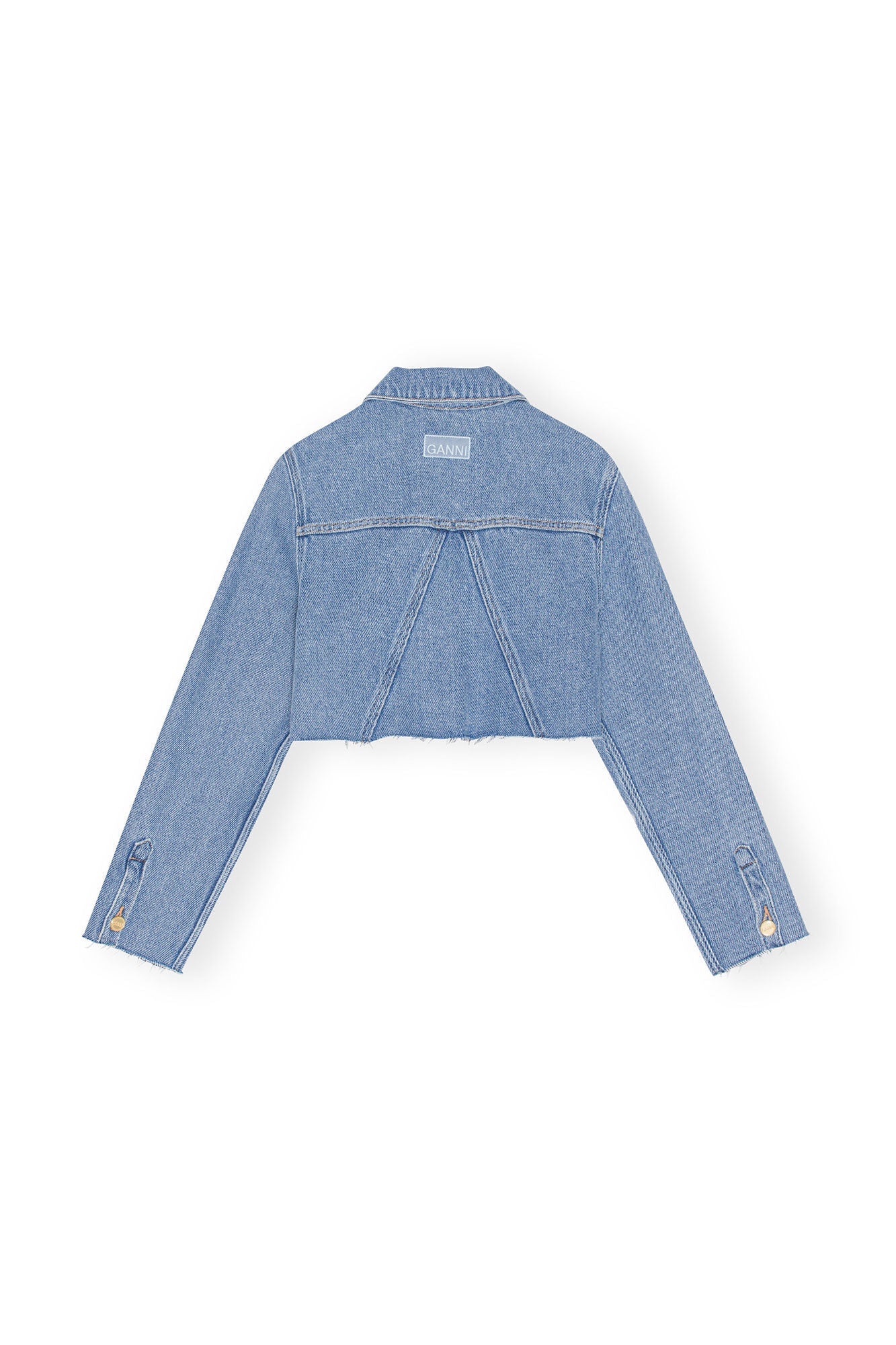 HEAVY DENIM CROPPED TRUCKER JACKET