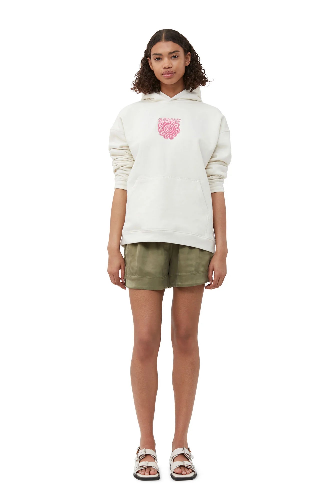 ISOLI FLOWER OVERSIZED HOODIE