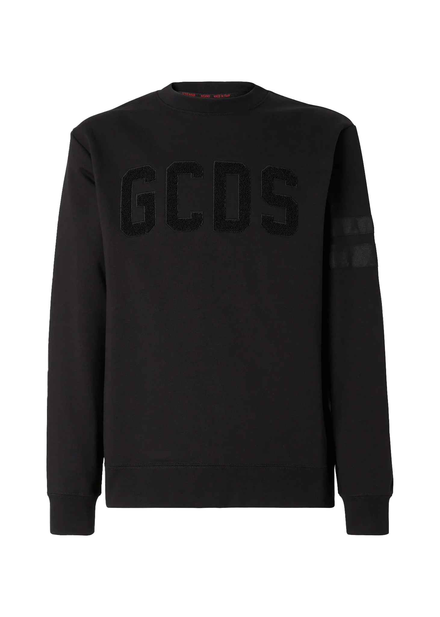 GCDS LOGO VELVET CREWNECK