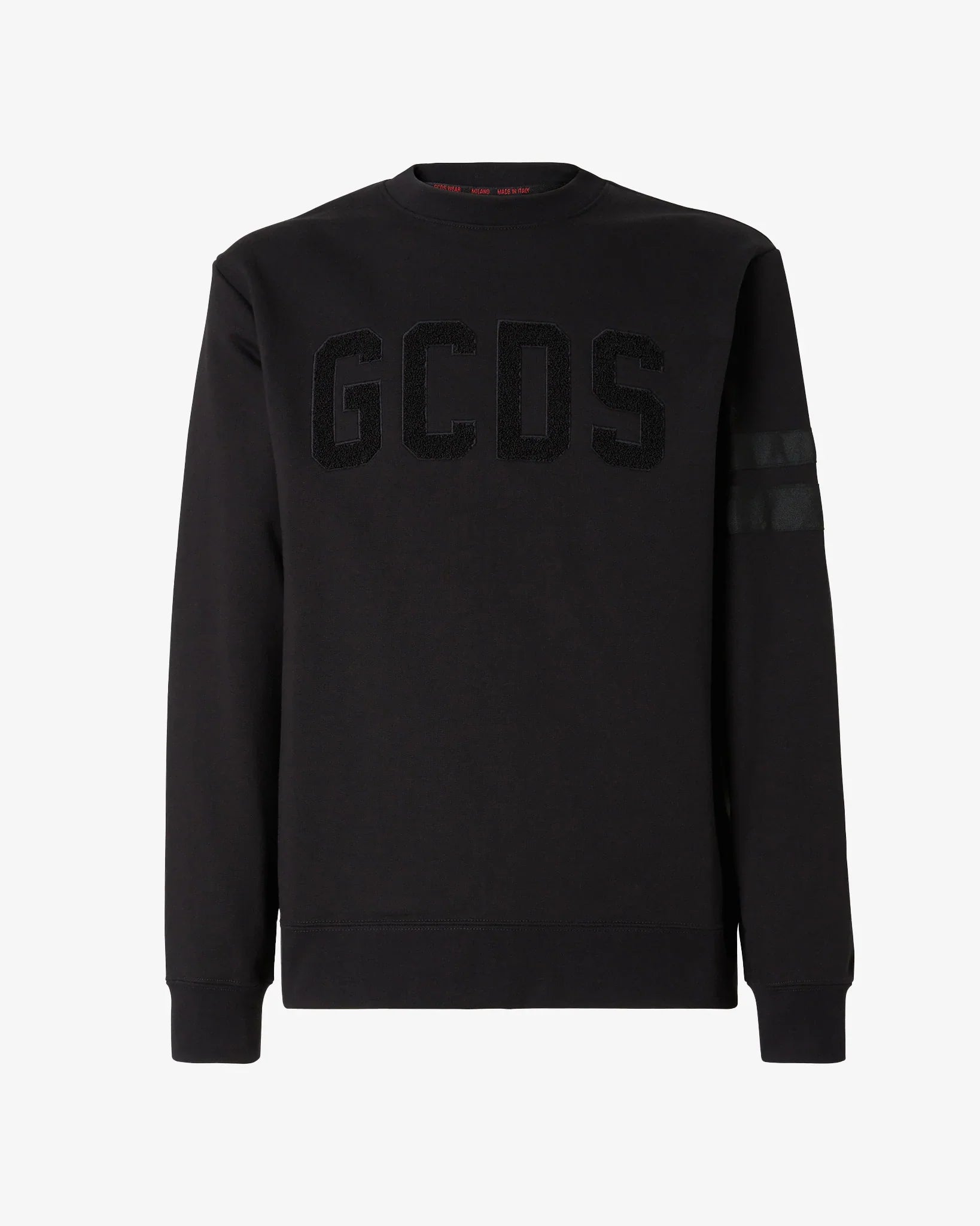 GCDS LOGO VELVET CREWNECK
