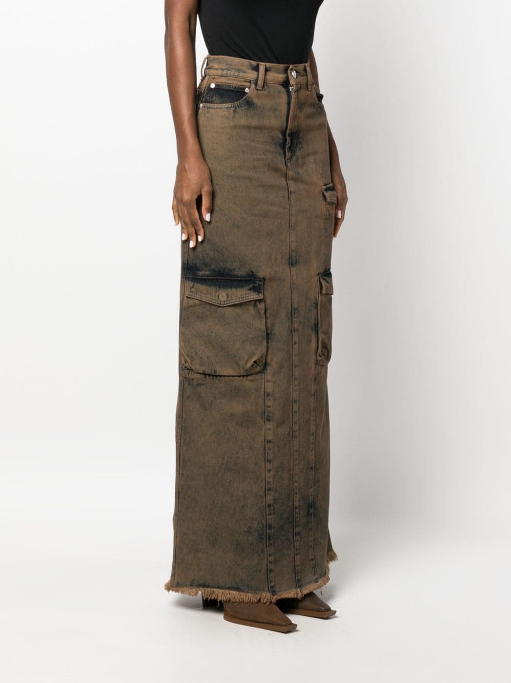 DENIM CARGO SKIRT