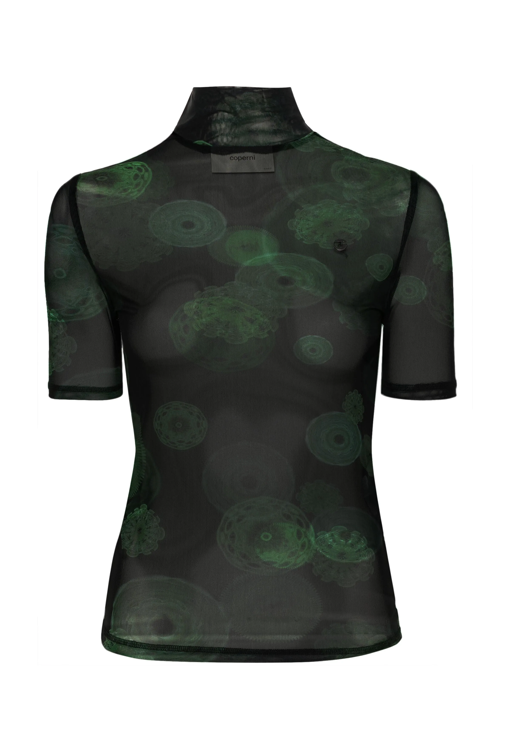 Cymatics High Neck Fitted Top
