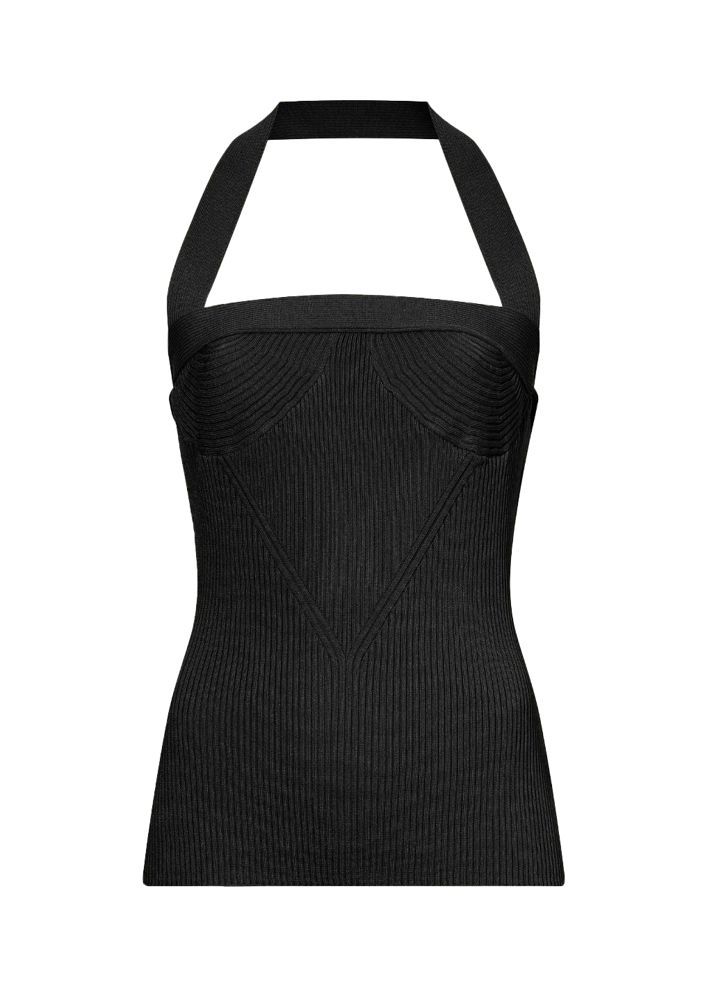 VISCOSE KNIT HALTER TOP