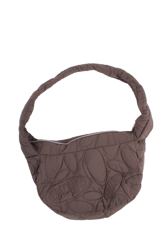 QUILTED BROWN SLOUCH (SMALL)