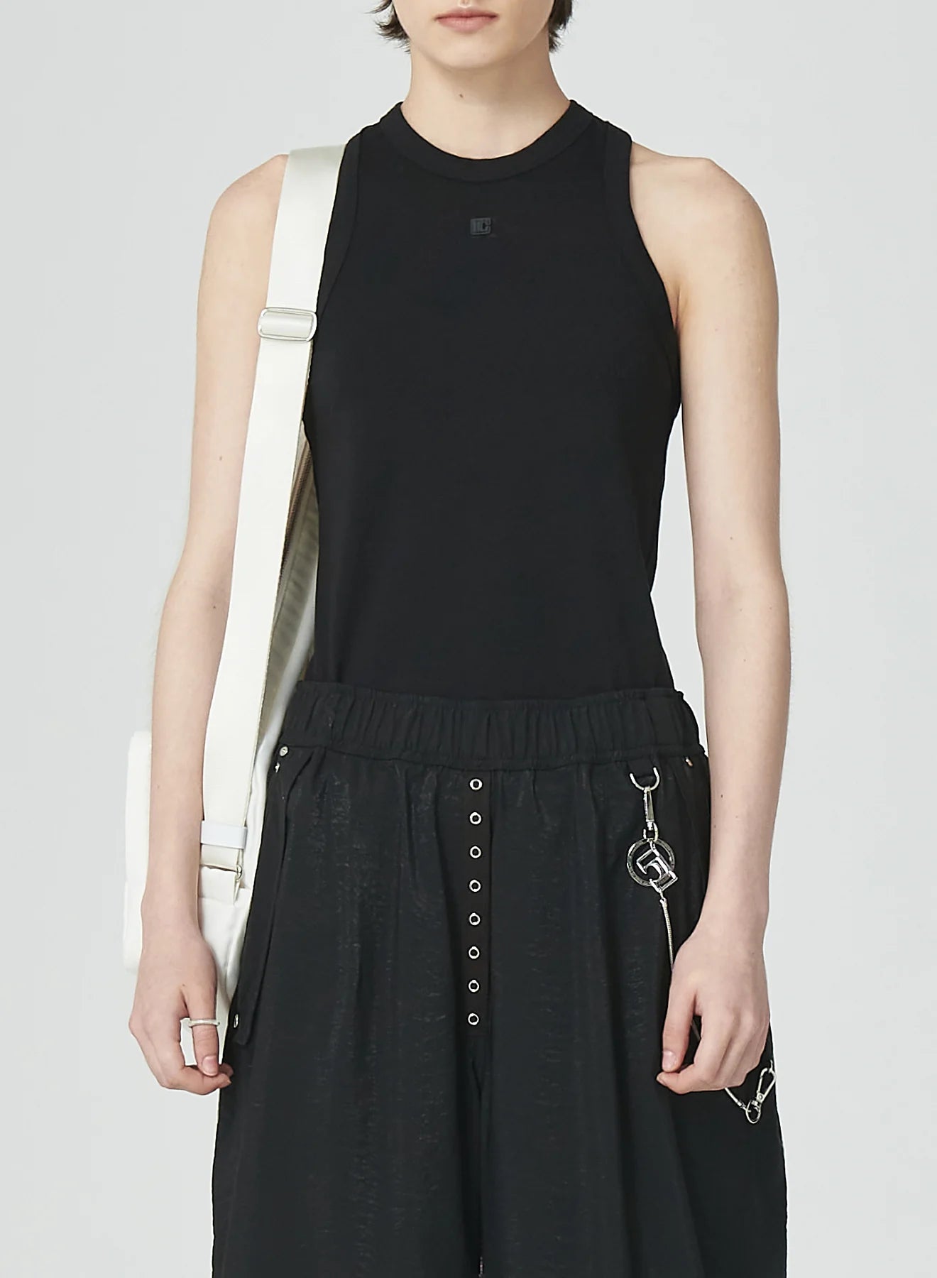 JERSEY SLEEVELESS TOP/BL