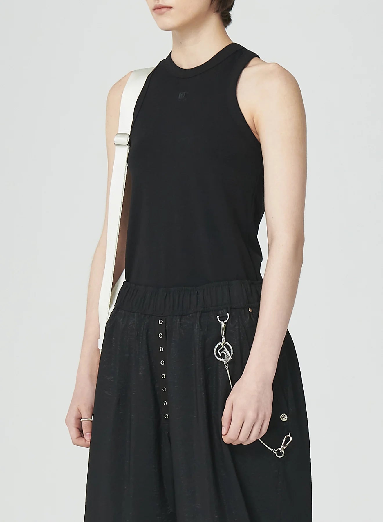 JERSEY SLEEVELESS TOP/BL