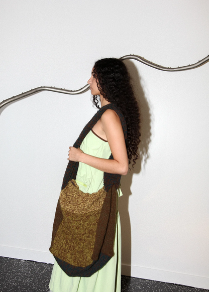 MIXED MOSS CUBE TOTE