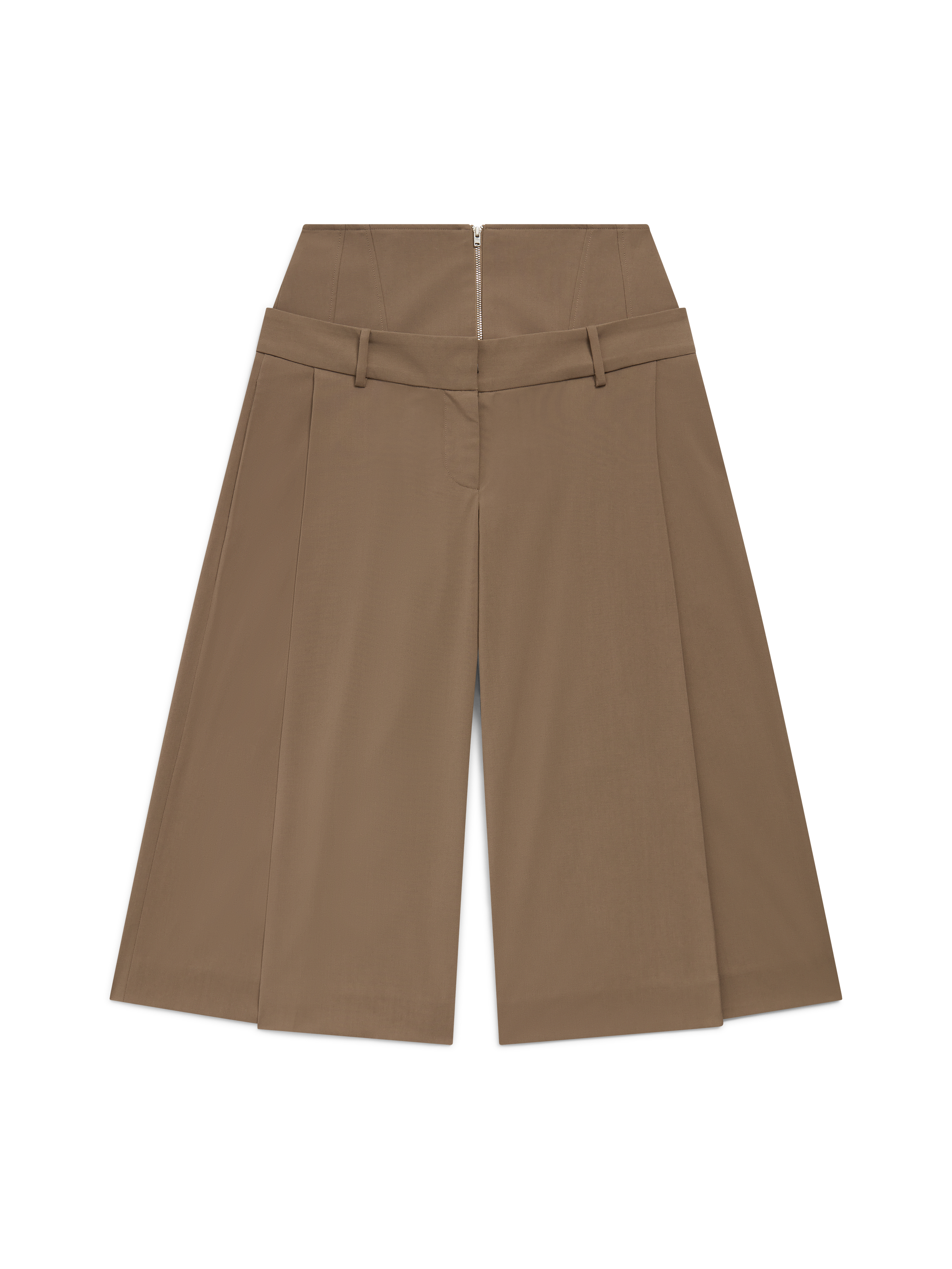 Cropped Wide Leg Trousers
