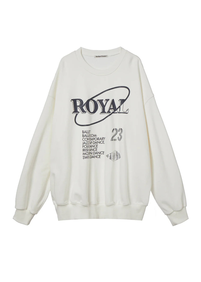 ROYAL LETTER SWEATSHIRT