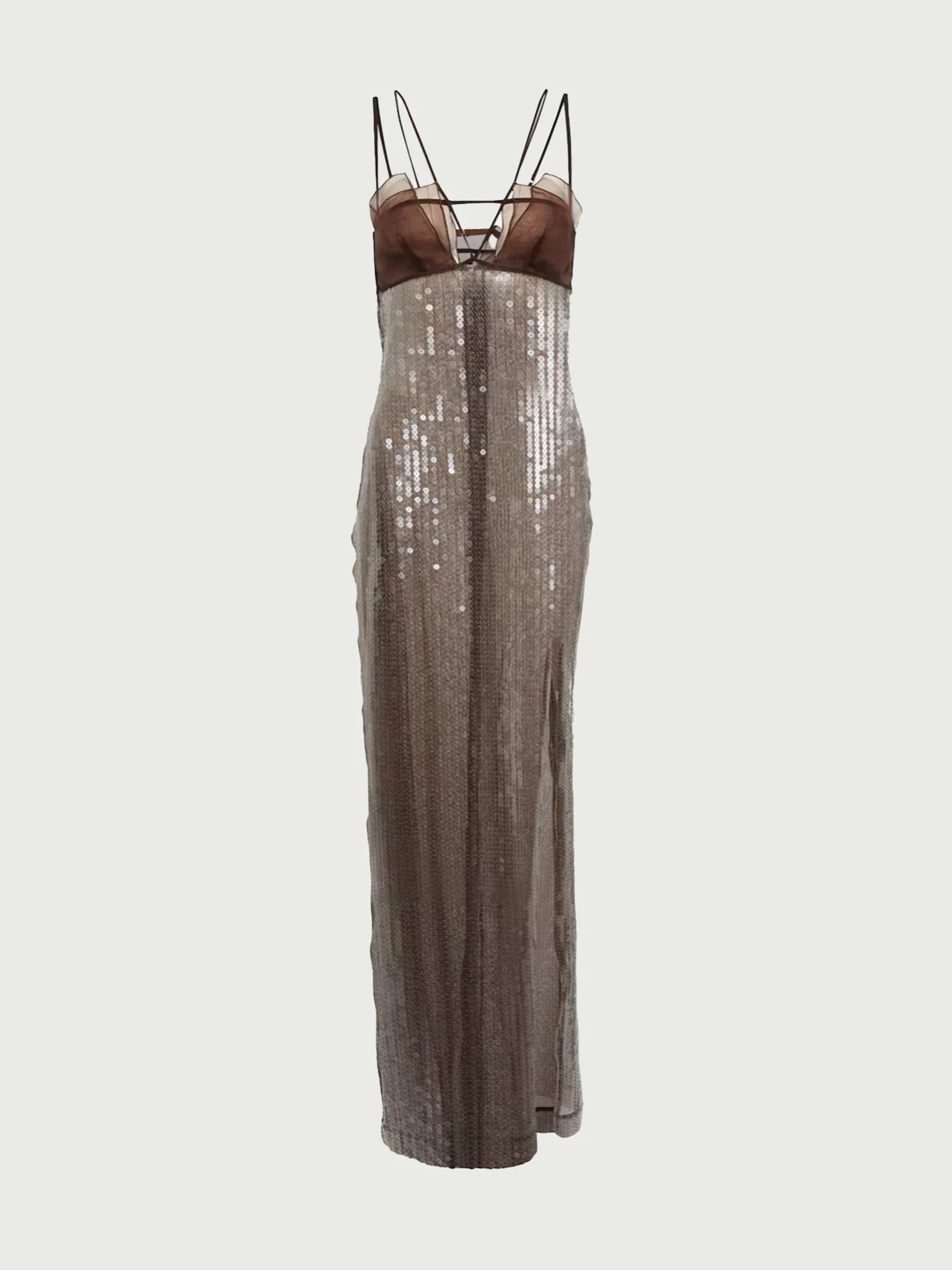 Sequin Dress - Brown