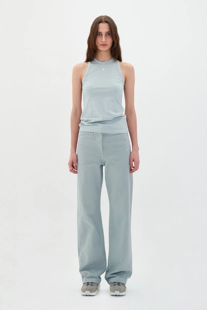JERSEY SLEEVELESS TOP/BLU