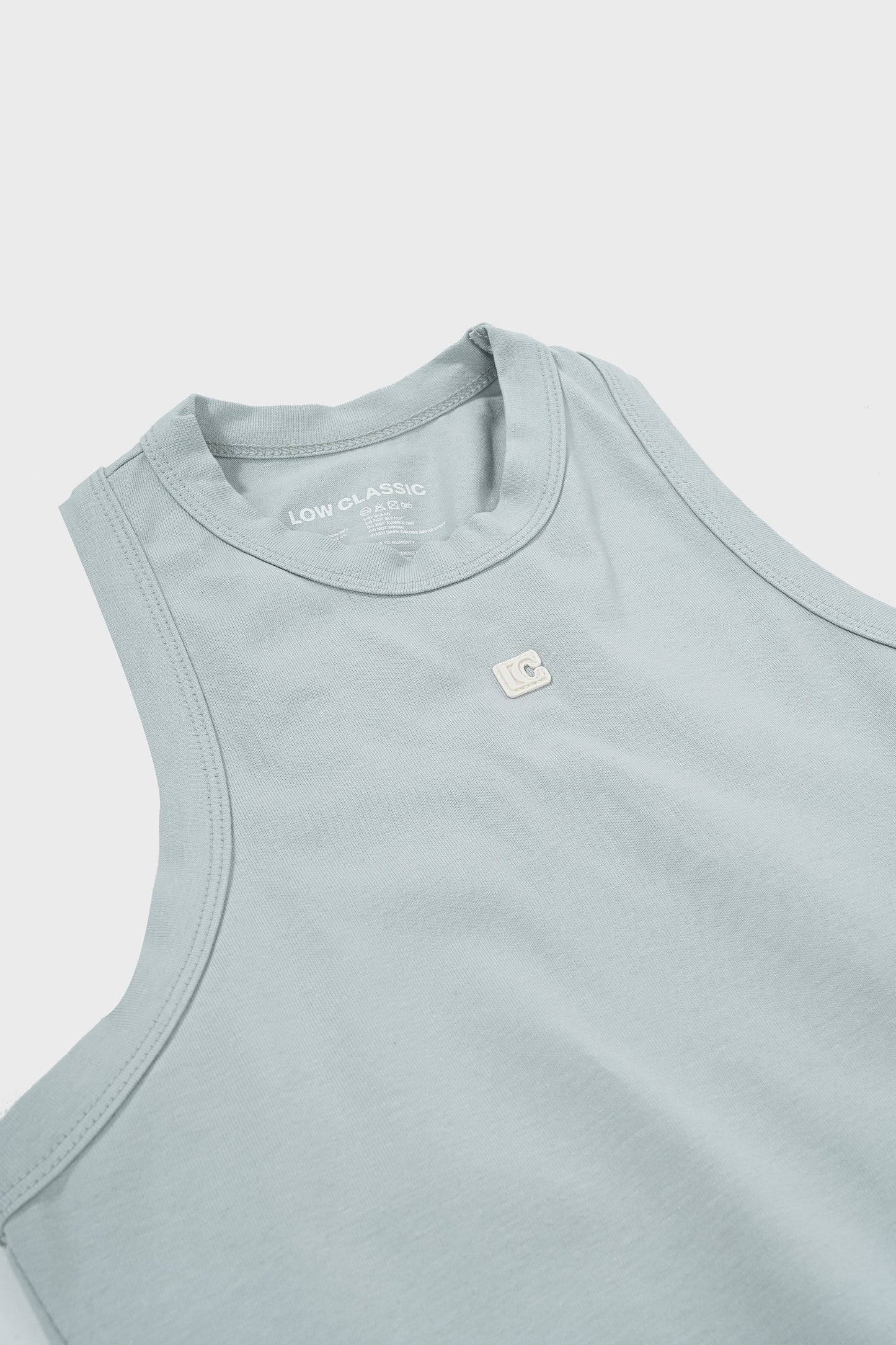 JERSEY SLEEVELESS TOP/BLU