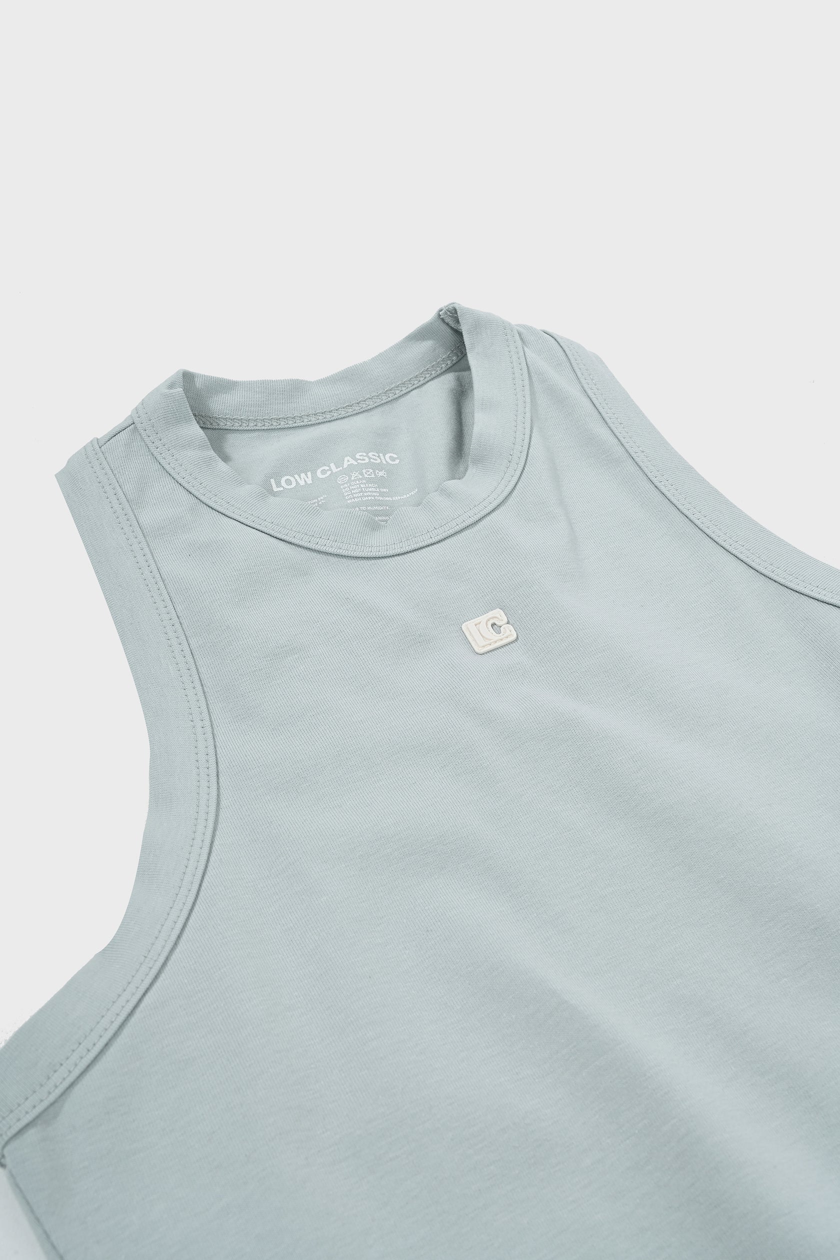 JERSEY SLEEVELESS TOP/BLU