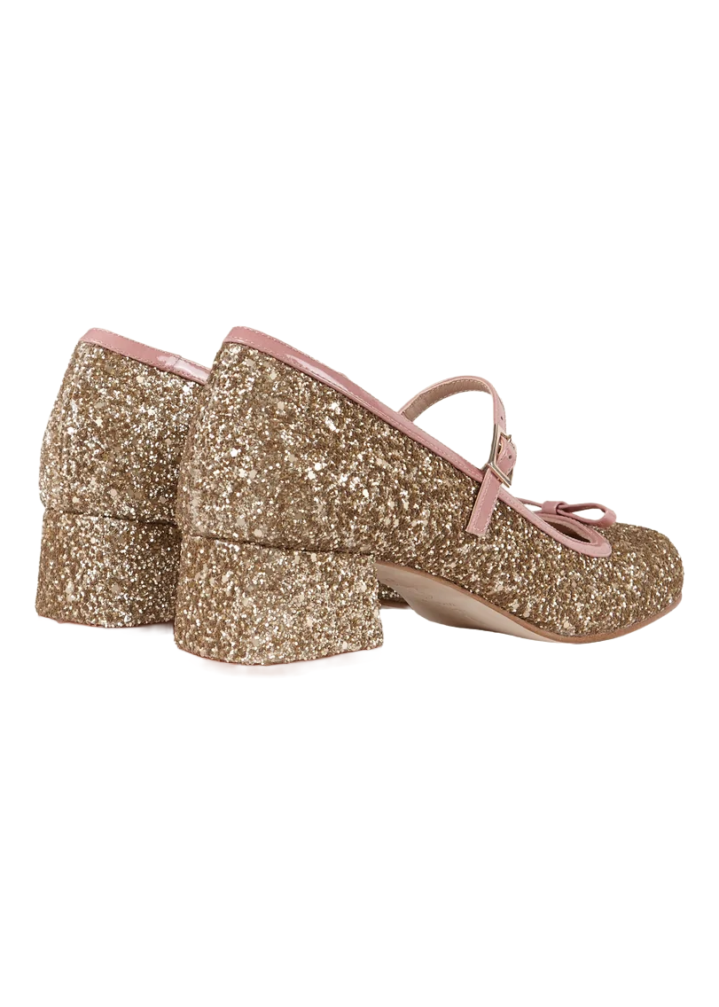 MARY JANE GLITTER CHAMPAGNE