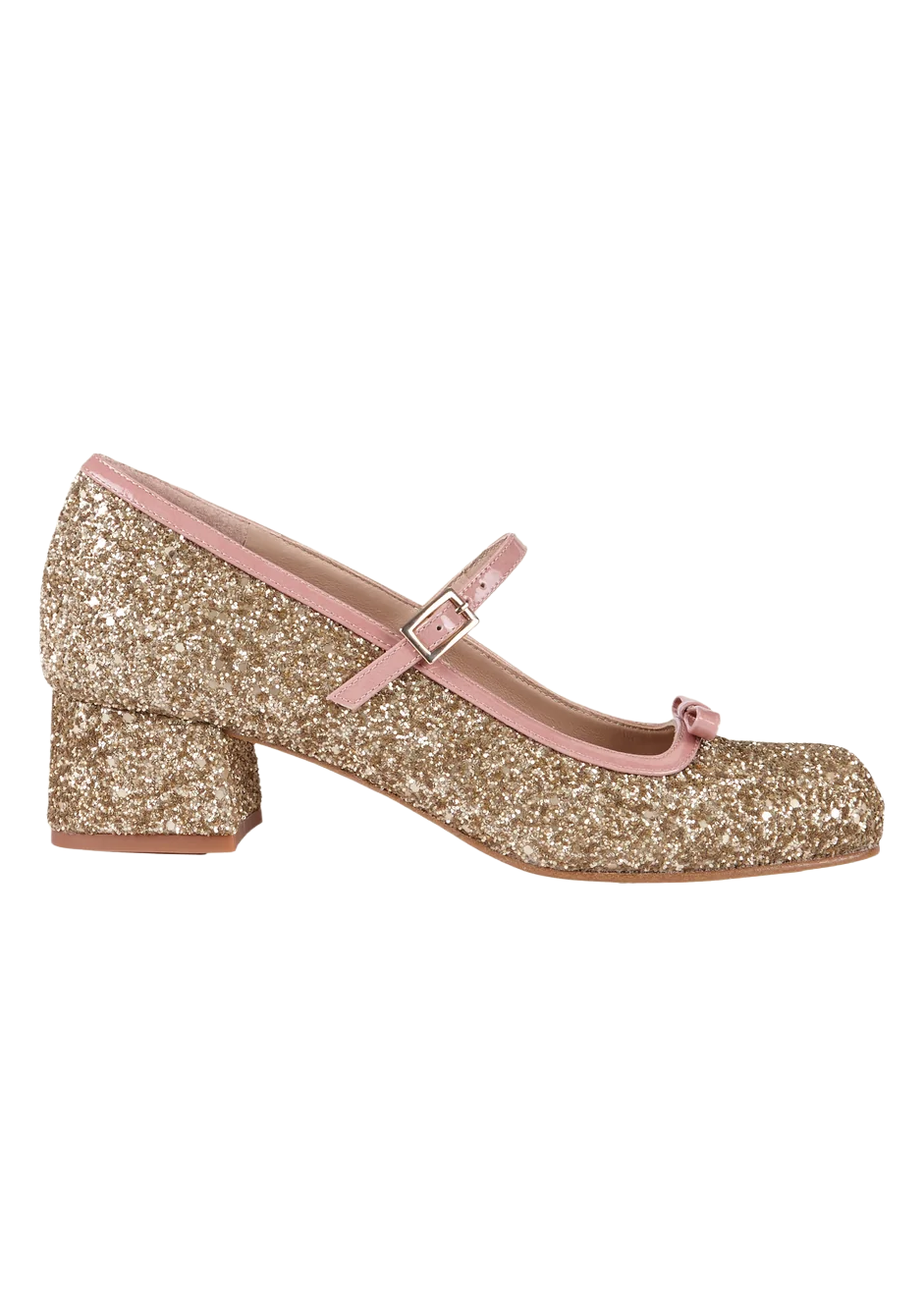 MARY JANE GLITTER CHAMPAGNE