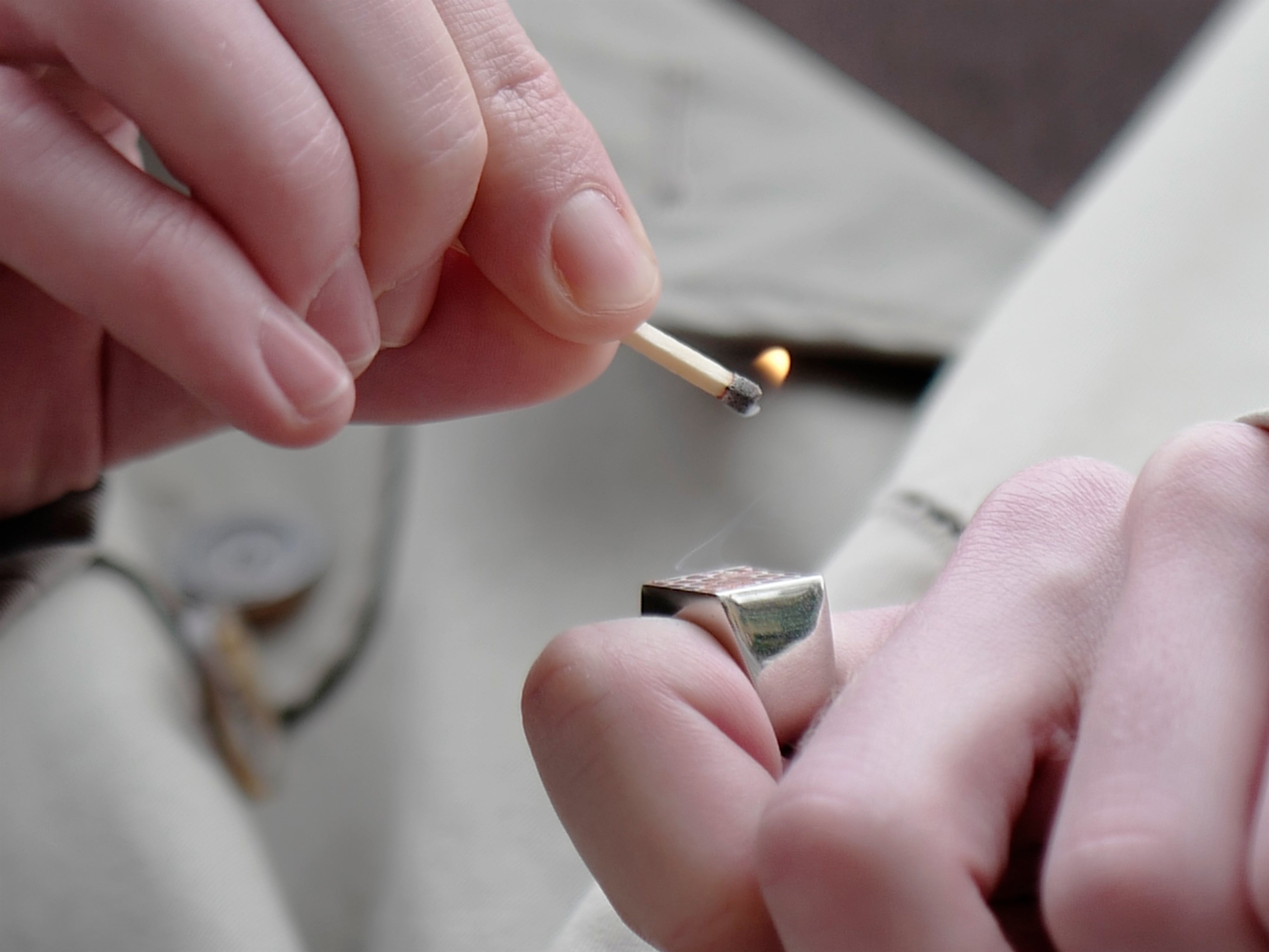 Match Striker Signet Ring