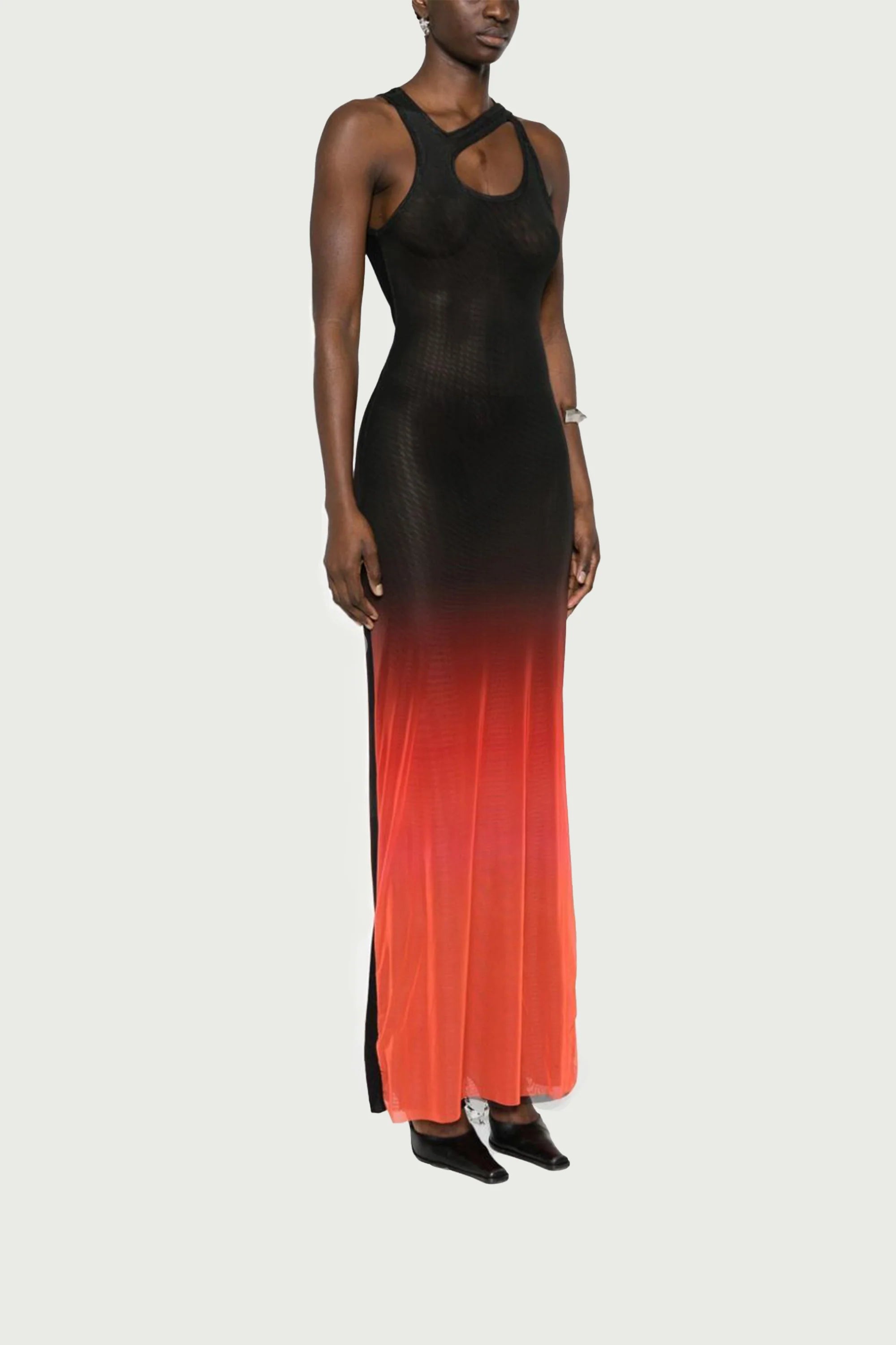 Mesh Tank Maxi Dress