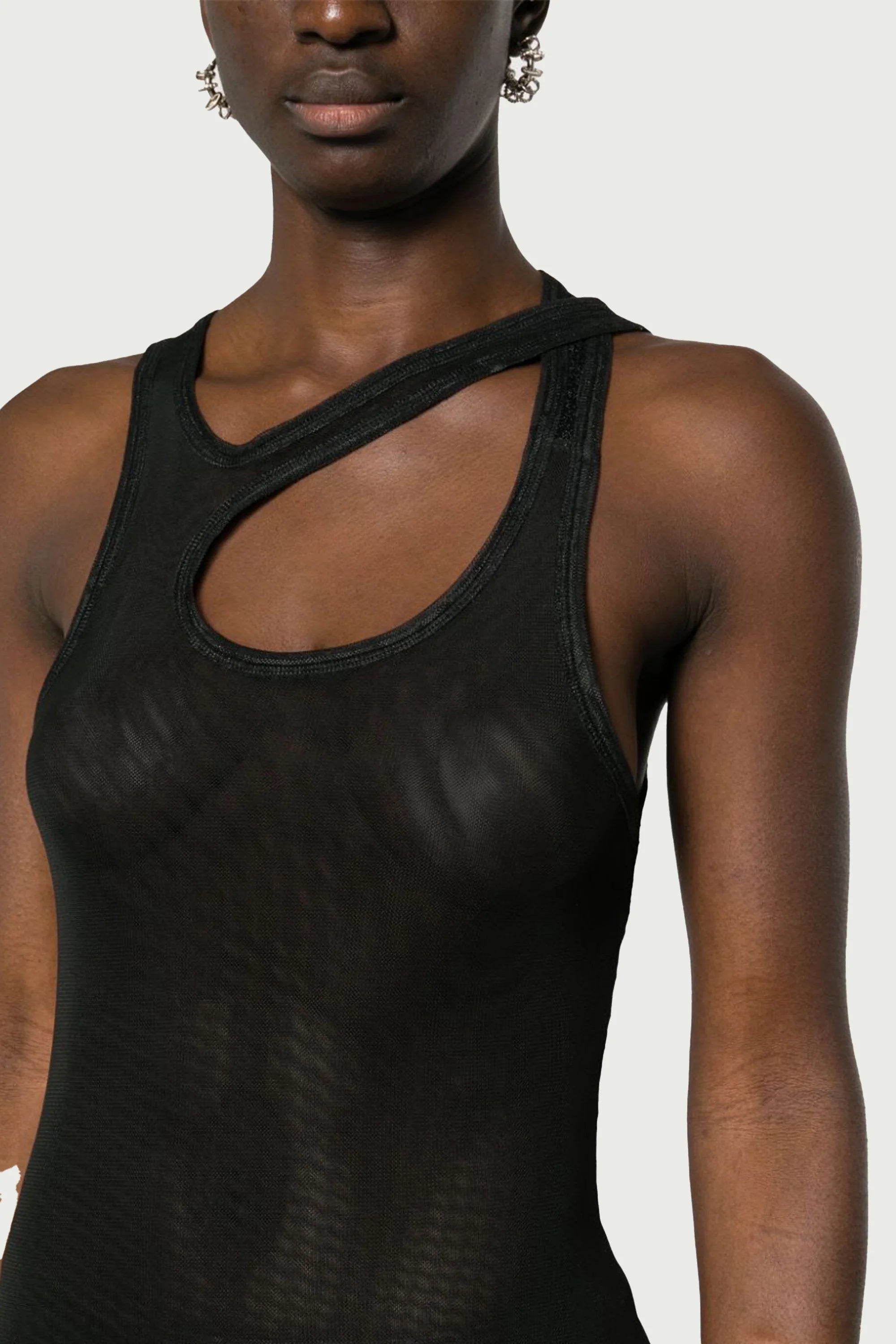 Mesh Tank Maxi Dress
