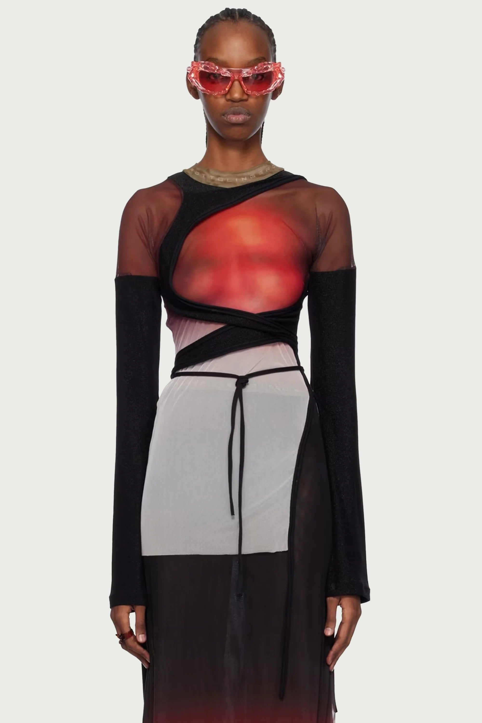 Mesh Wrap Longsleeve