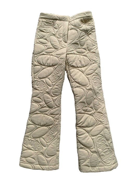 NYLON QUILTED TROUSER (BEIGE)