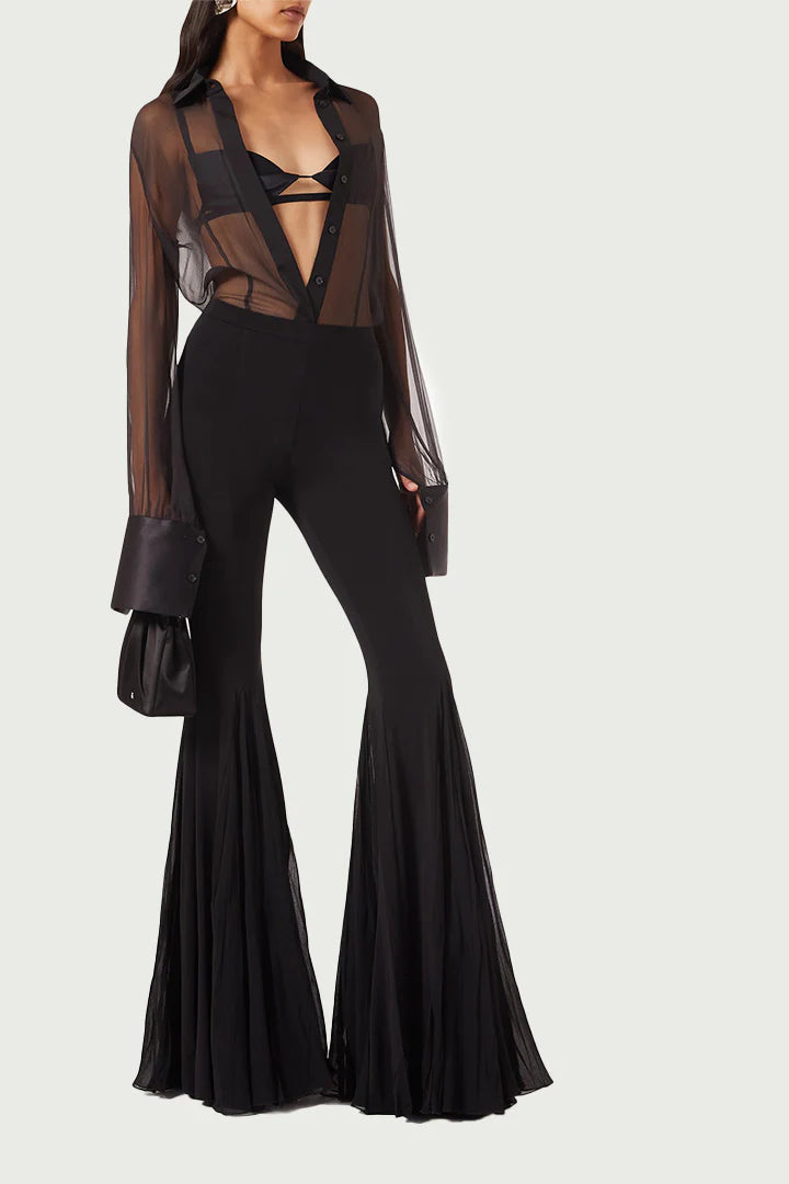 SHIRT W SATIN CUFFS