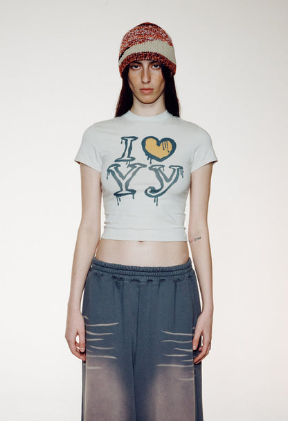 I LOVE YY TEE BEIGE