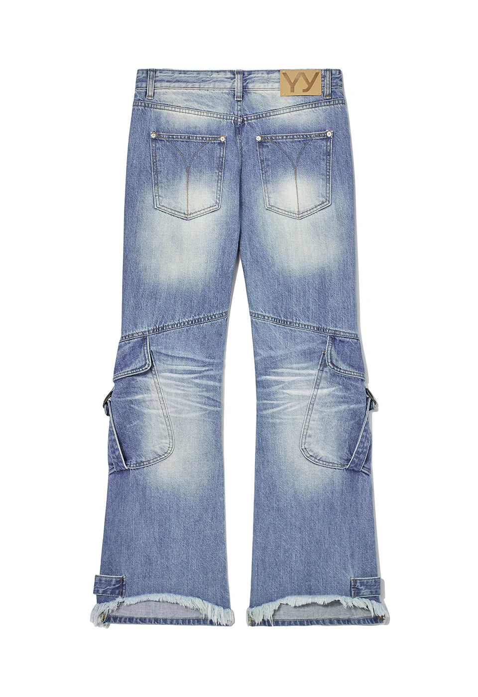 KNEE CARGO JEANS