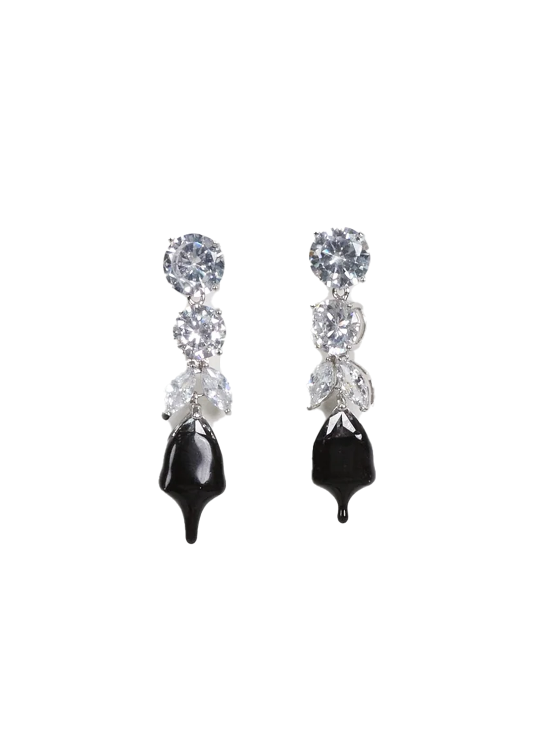 Diamond Tear Dip Earrings