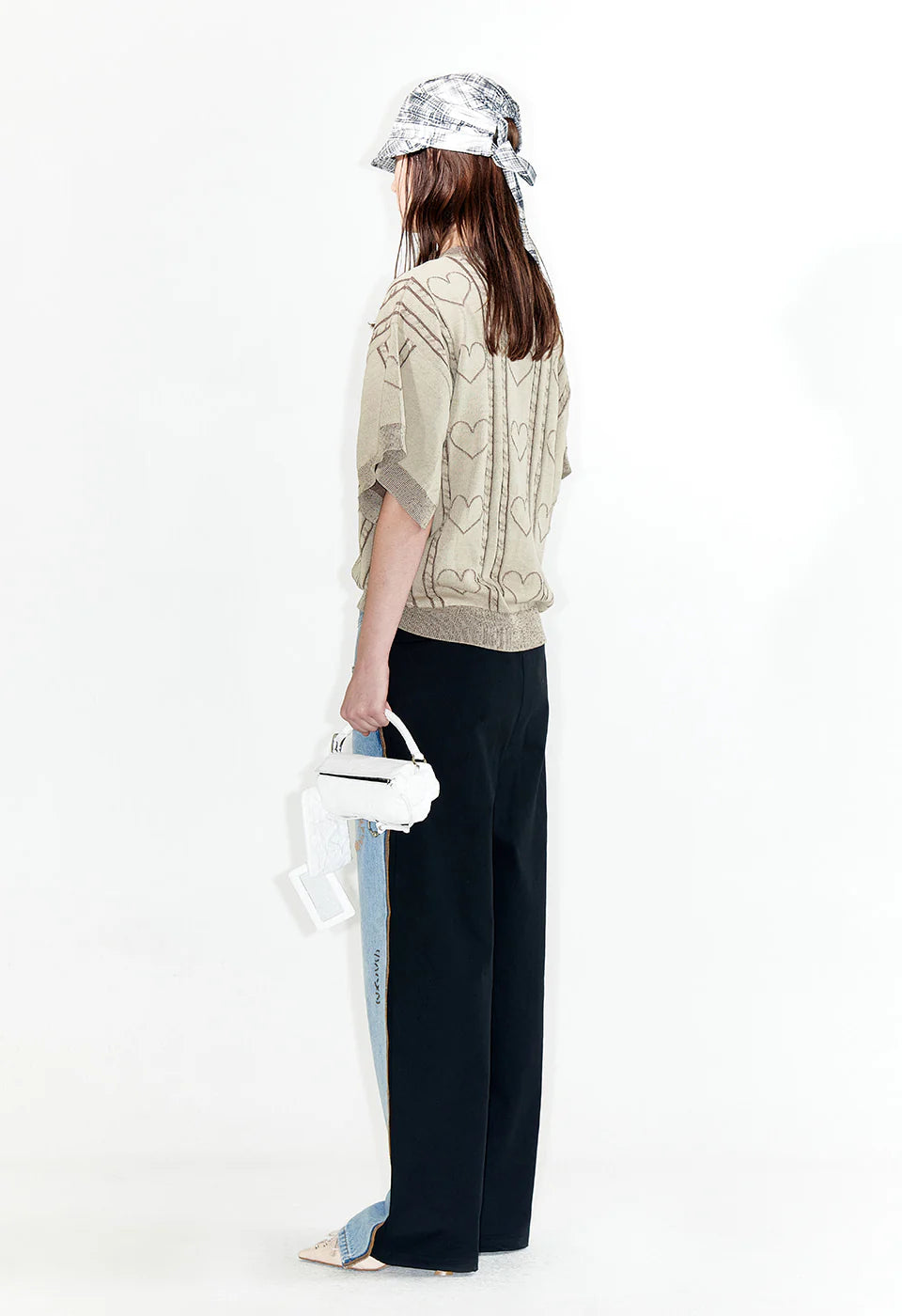 YY STITCH FRONT JEAN COTTON PANTS