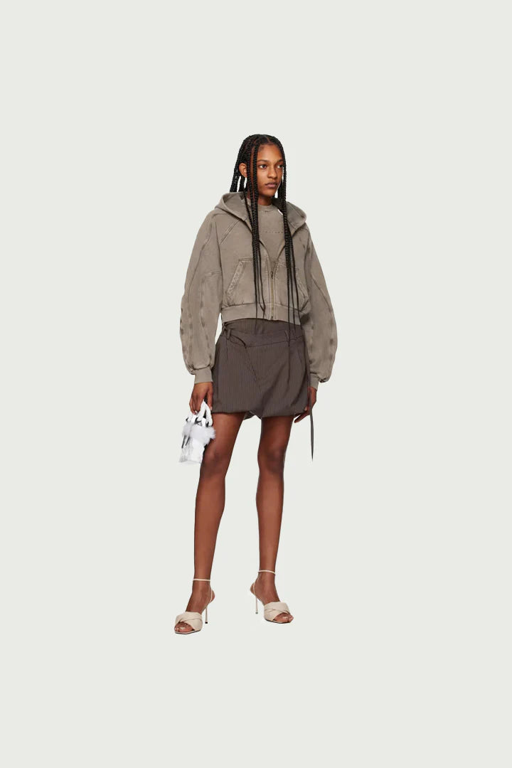 Drape Suit Skirt