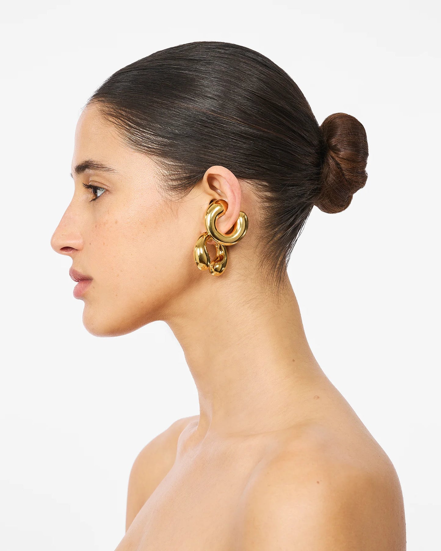 GOLD PISTIL EAR SET