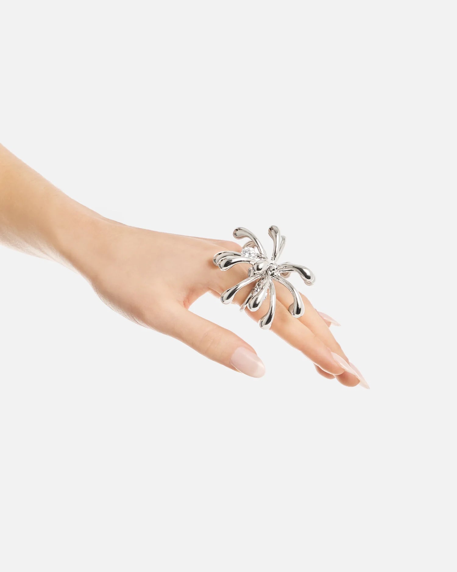 Palm Tree Ring Silver