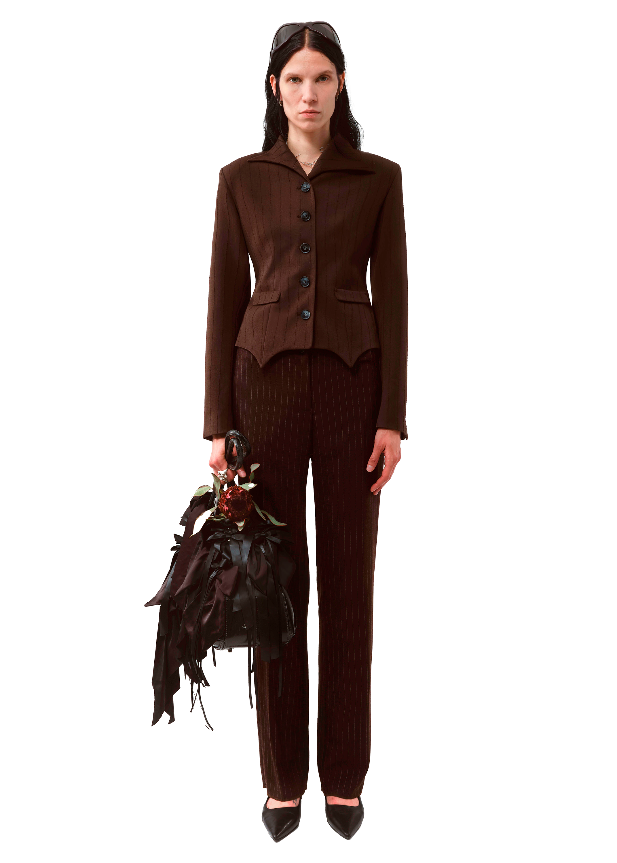 Suitpant Pinstripe Brown