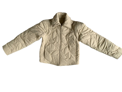 NYLON QUILTED JACKET (BEIGE)