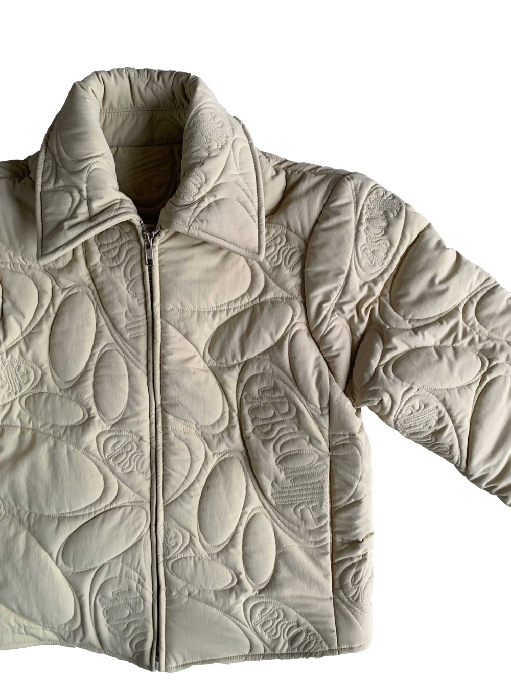 NYLON QUILTED JACKET (BEIGE)