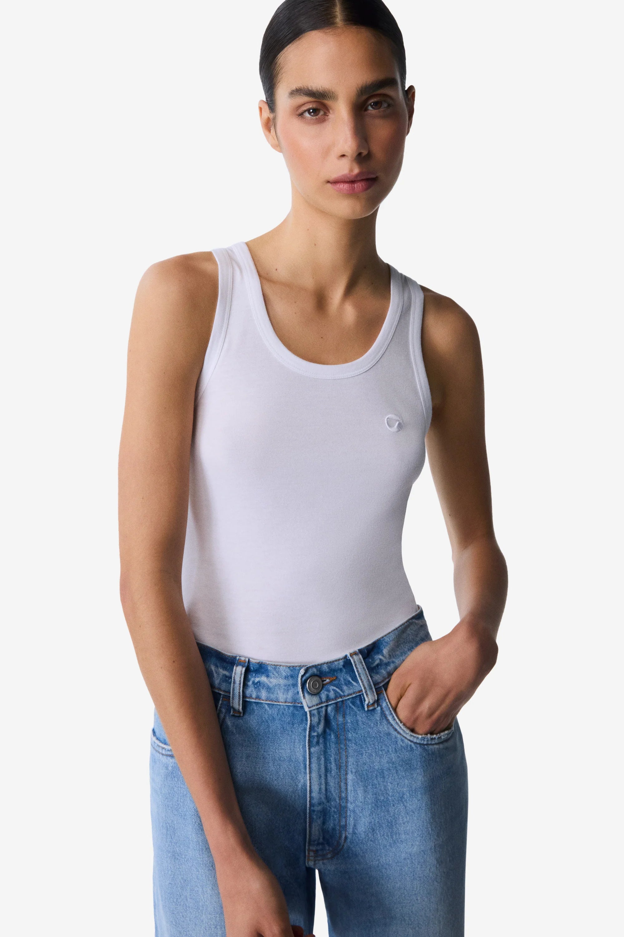 Logo Tank Top White