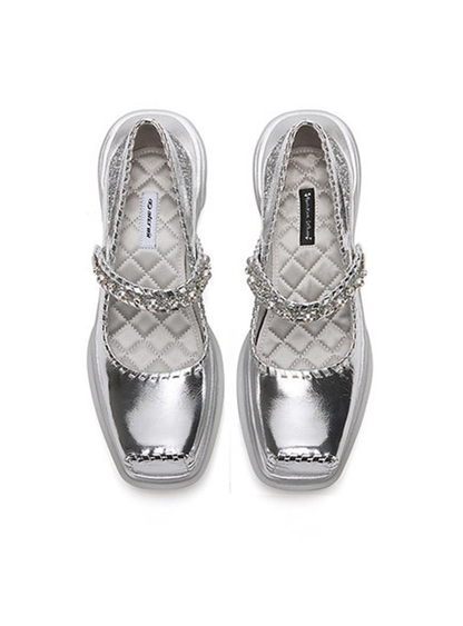 SILVER BALLET SNEAKERS