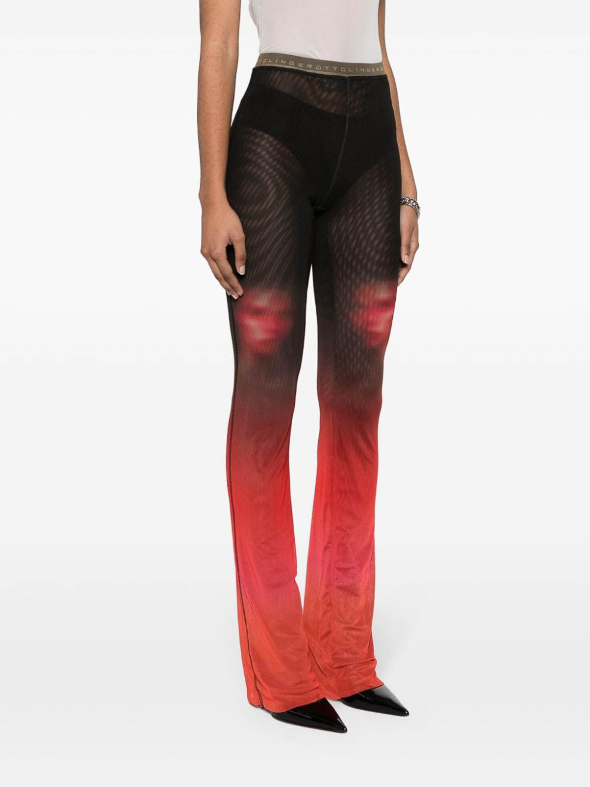 Fade Print Mesh Trousers