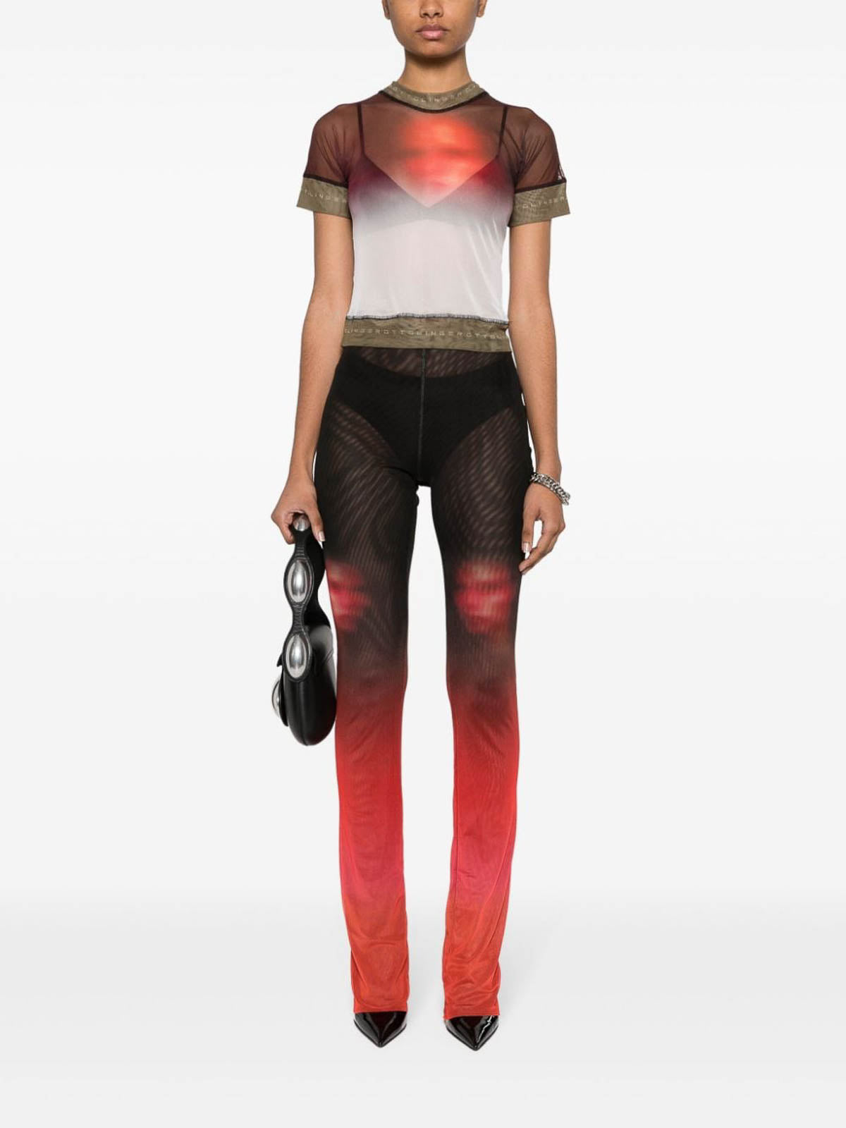 Fade Print Mesh Trousers